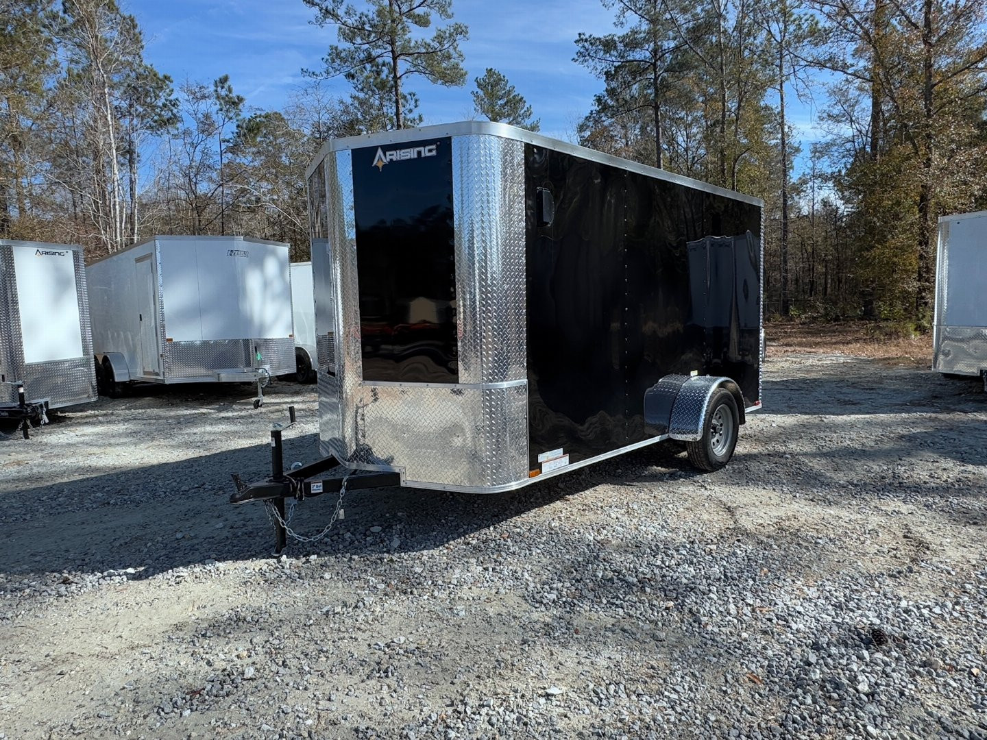 New 2025 Arising 6x12 Single Axel V-Nose Cargo / Enclosed Trailer