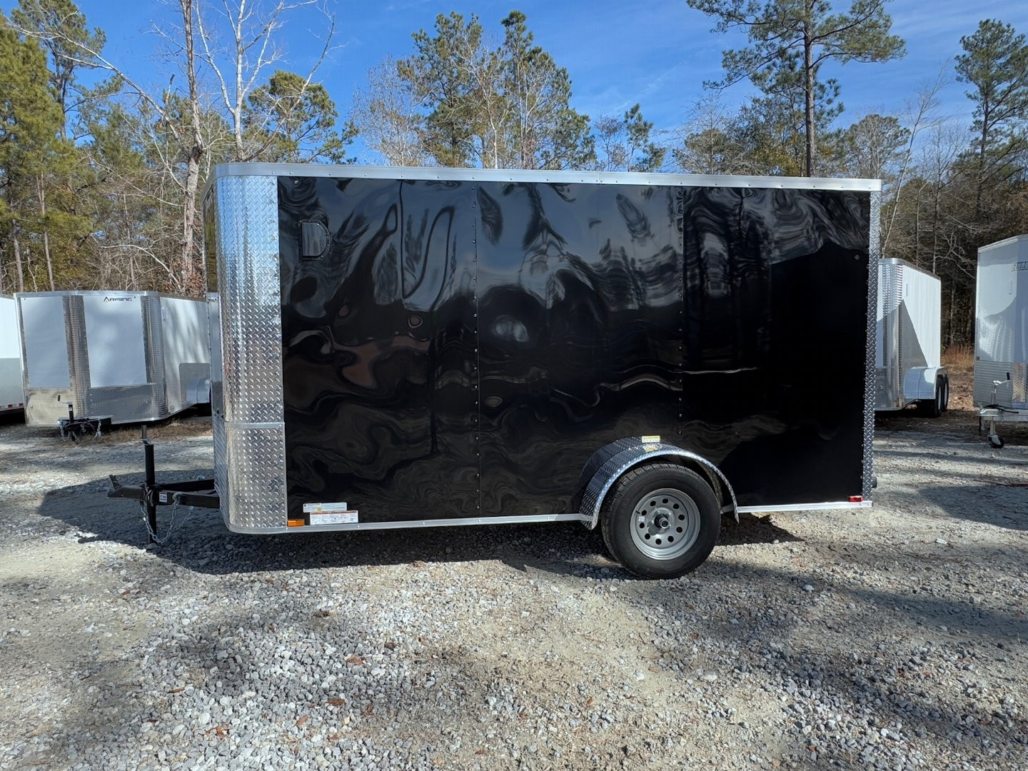 New 2025 Arising 6x12 Single Axel V-Nose Cargo / Enclosed Trailer