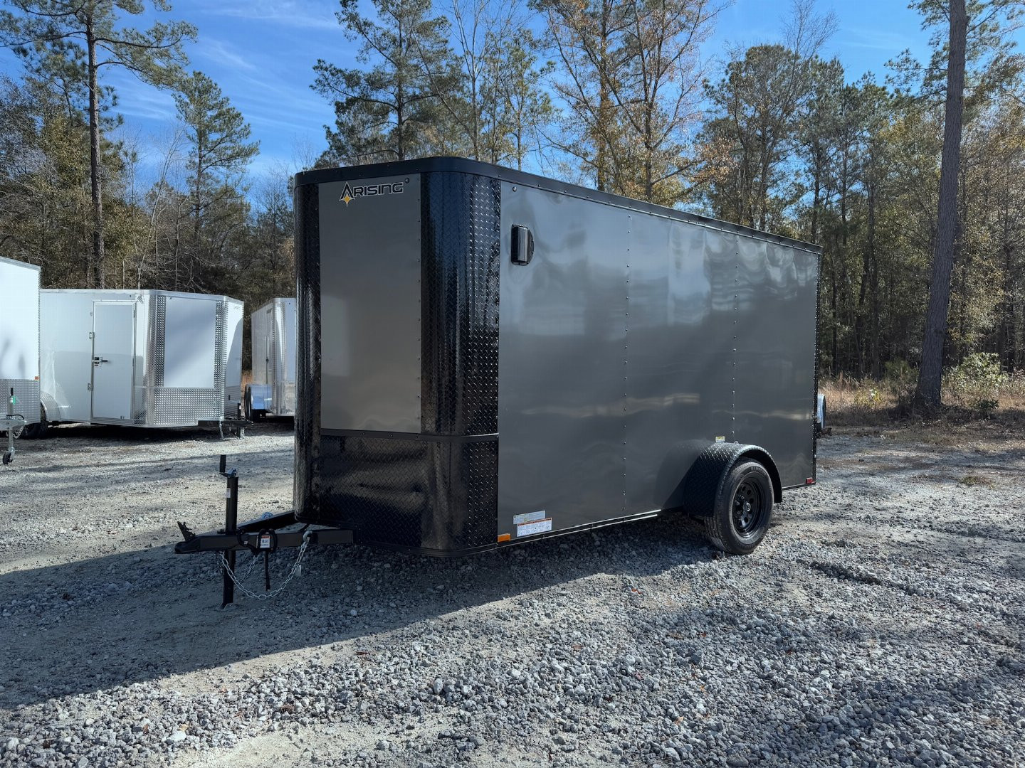 New 2025 Arising 6x12 Single Axel V-Nose Cargo / Enclosed Trailer