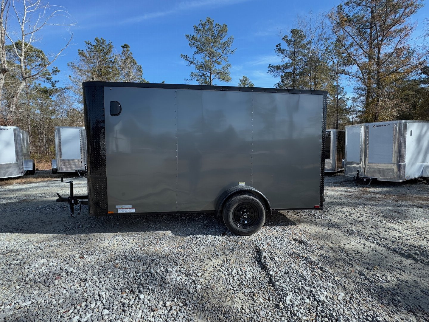 New 2025 Arising 6x12 Single Axel V-Nose Cargo / Enclosed Trailer