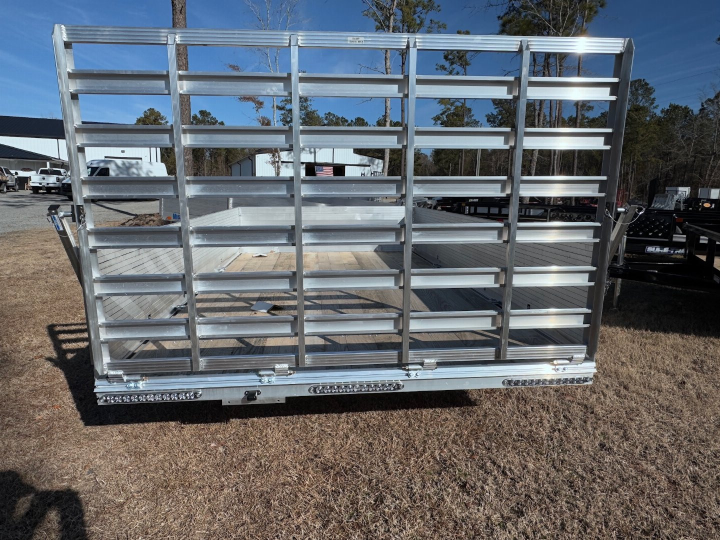 New 2025 Mission 80"x12' Solid High Sided Utility Trailer