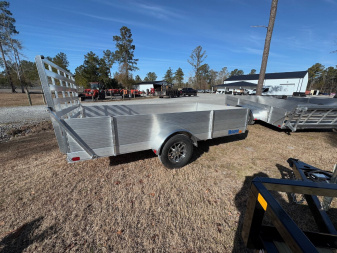 New 2025 Mission 80"x12' Solid High Sided Utility Trailer