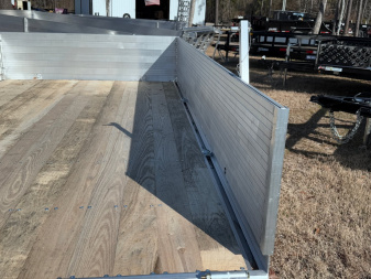 New 2025 Mission 80"x12' Solid High Sided Utility Trailer