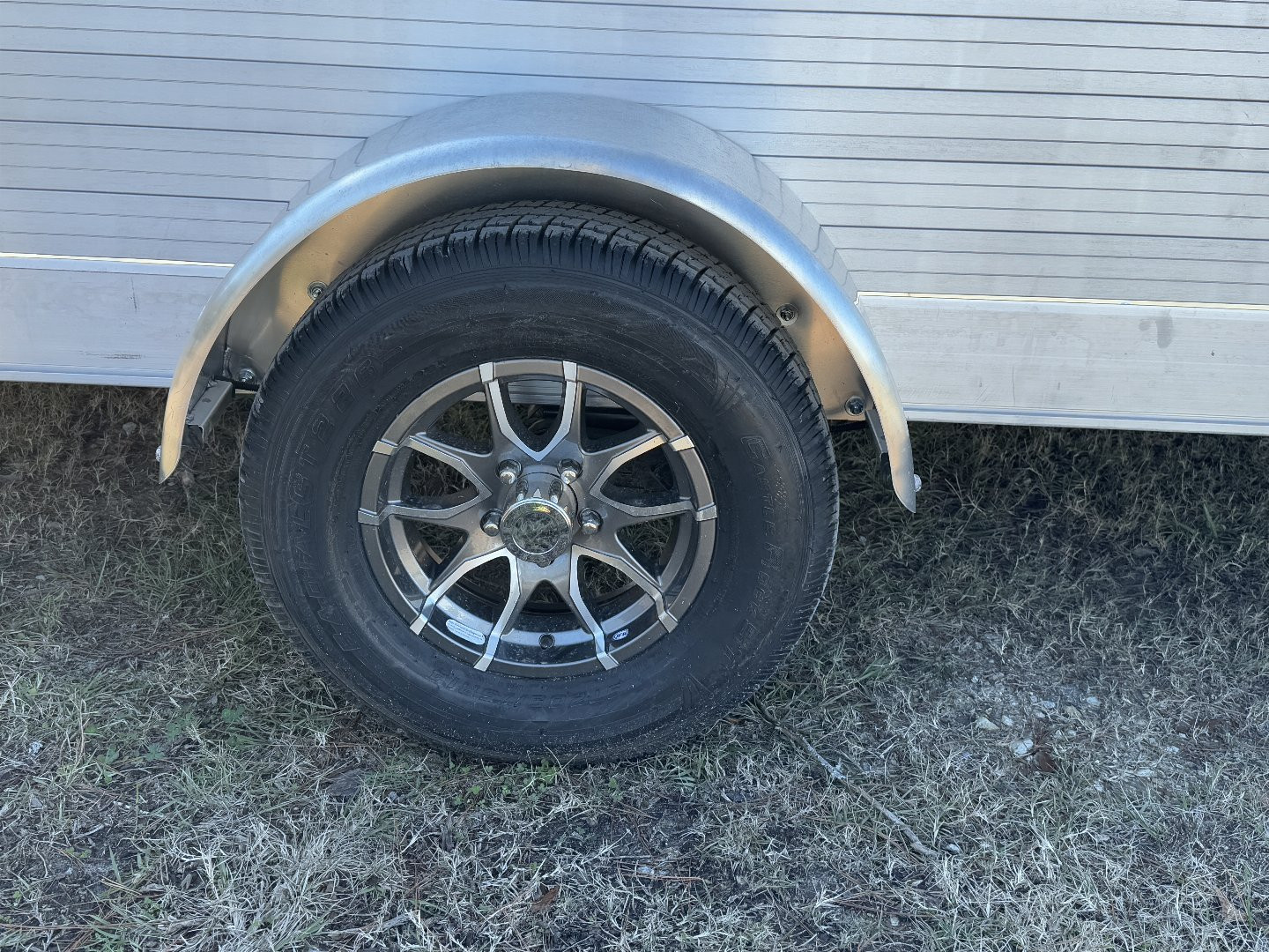 New 2025 Mission 80"x14 Solid High Sided Utility Trailer