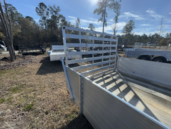 New 2025 Mission 80"x14 Solid High Sided Utility Trailer