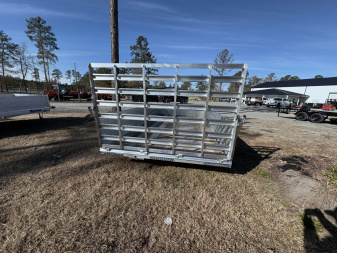 New 2025 Mission 80"x14 Solid High Sided Utility Trailer