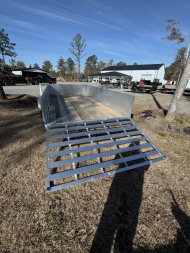 New 2025 Mission 80"x14 Solid High Sided Utility Trailer