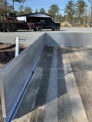 New 2025 Mission 80"x14 Solid High Sided Utility Trailer