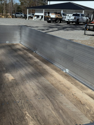 New 2025 Mission 80"x14 Solid High Sided Utility Trailer