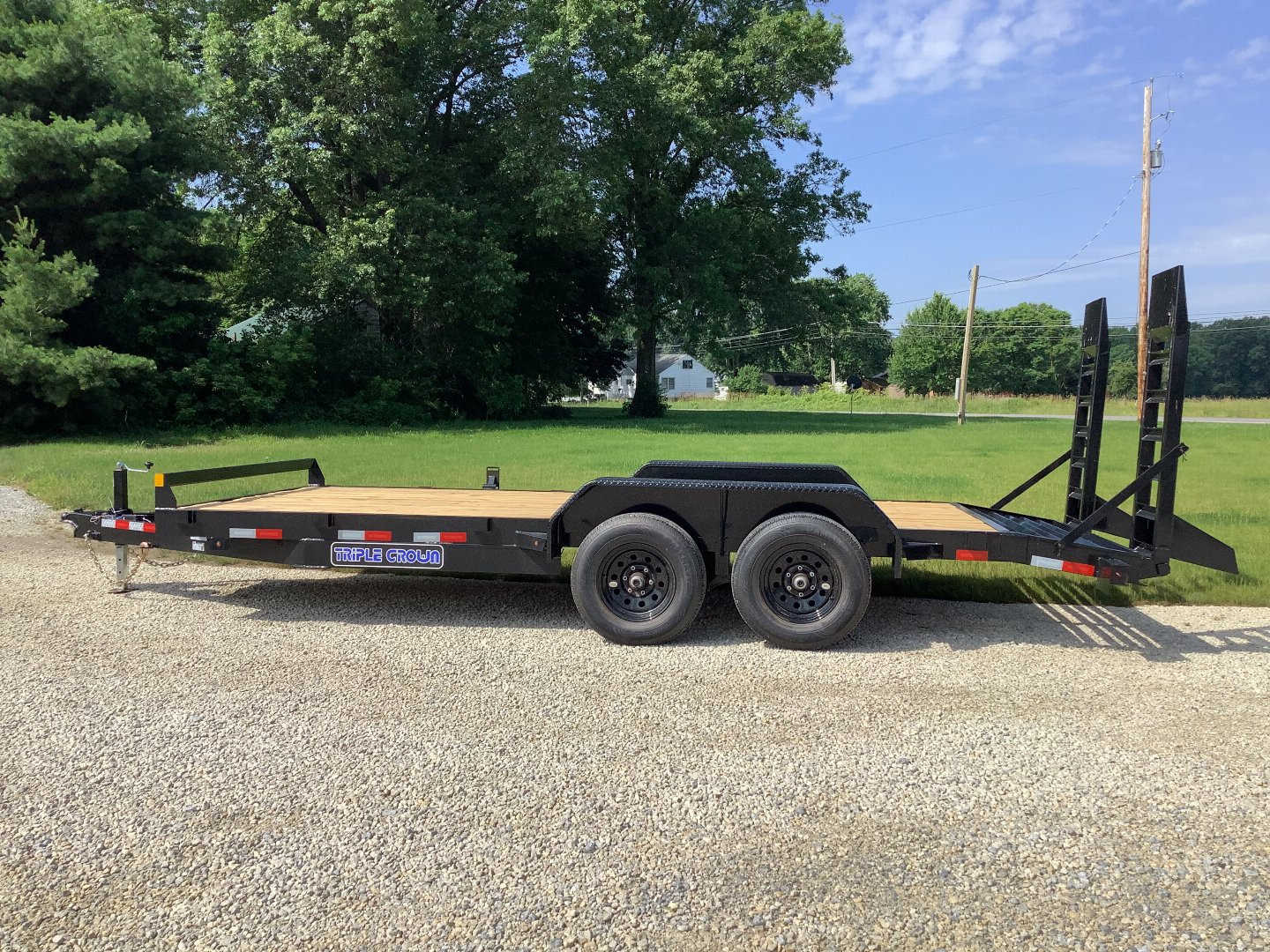 New 2025 Triple Crown Trailers 7x18TA 10k Equipment Trailer