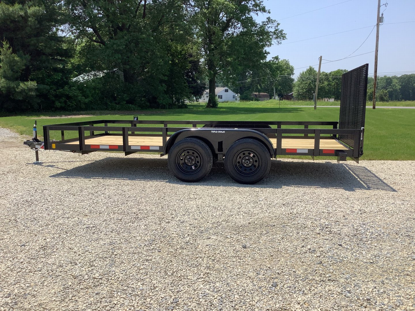 New 2025 Triple Crown Trailers 7x16TA HD Utility Trailer
