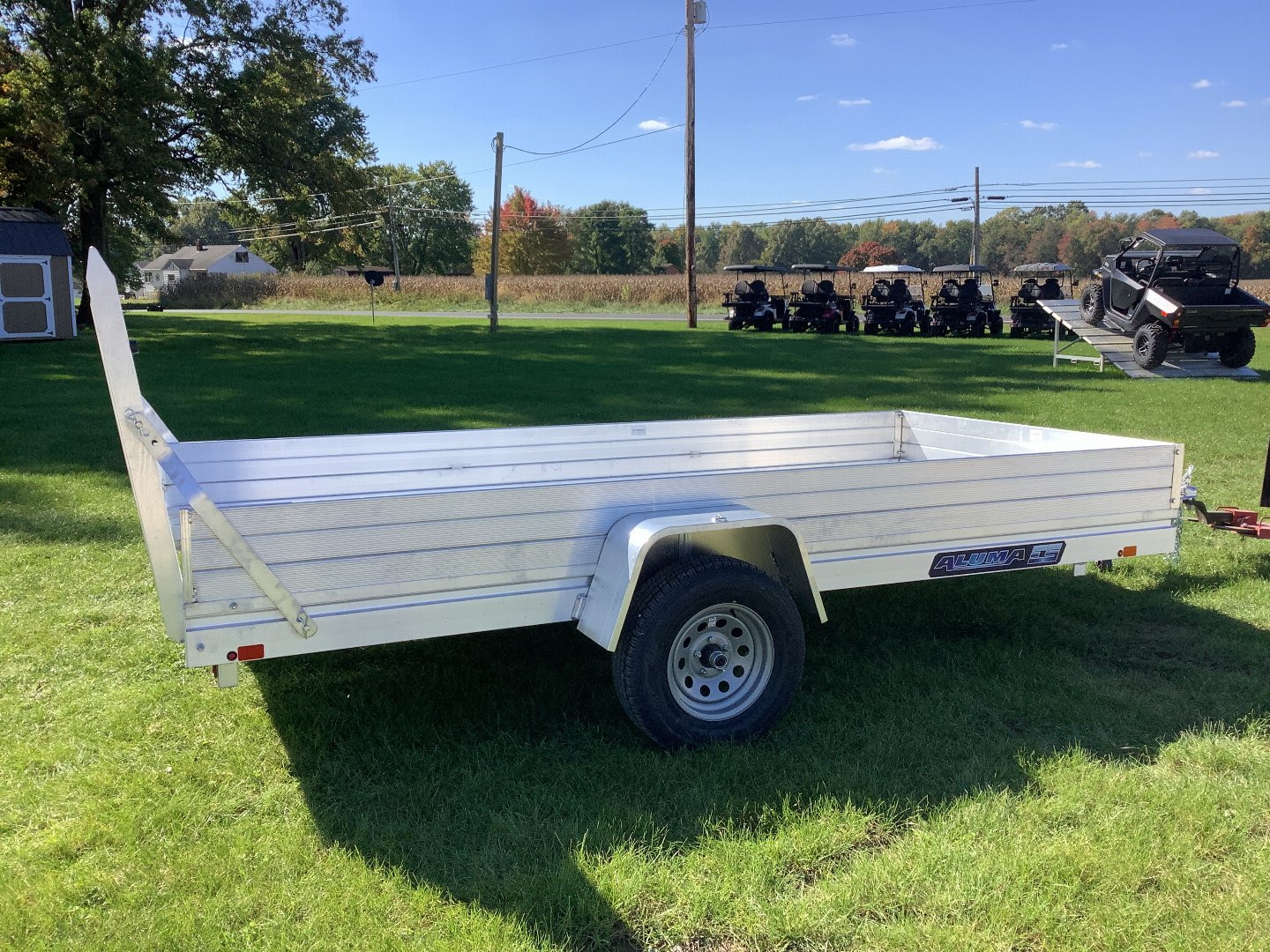 New 2025 Aluma 6812H-ESA-S-TG Utility Trailer
