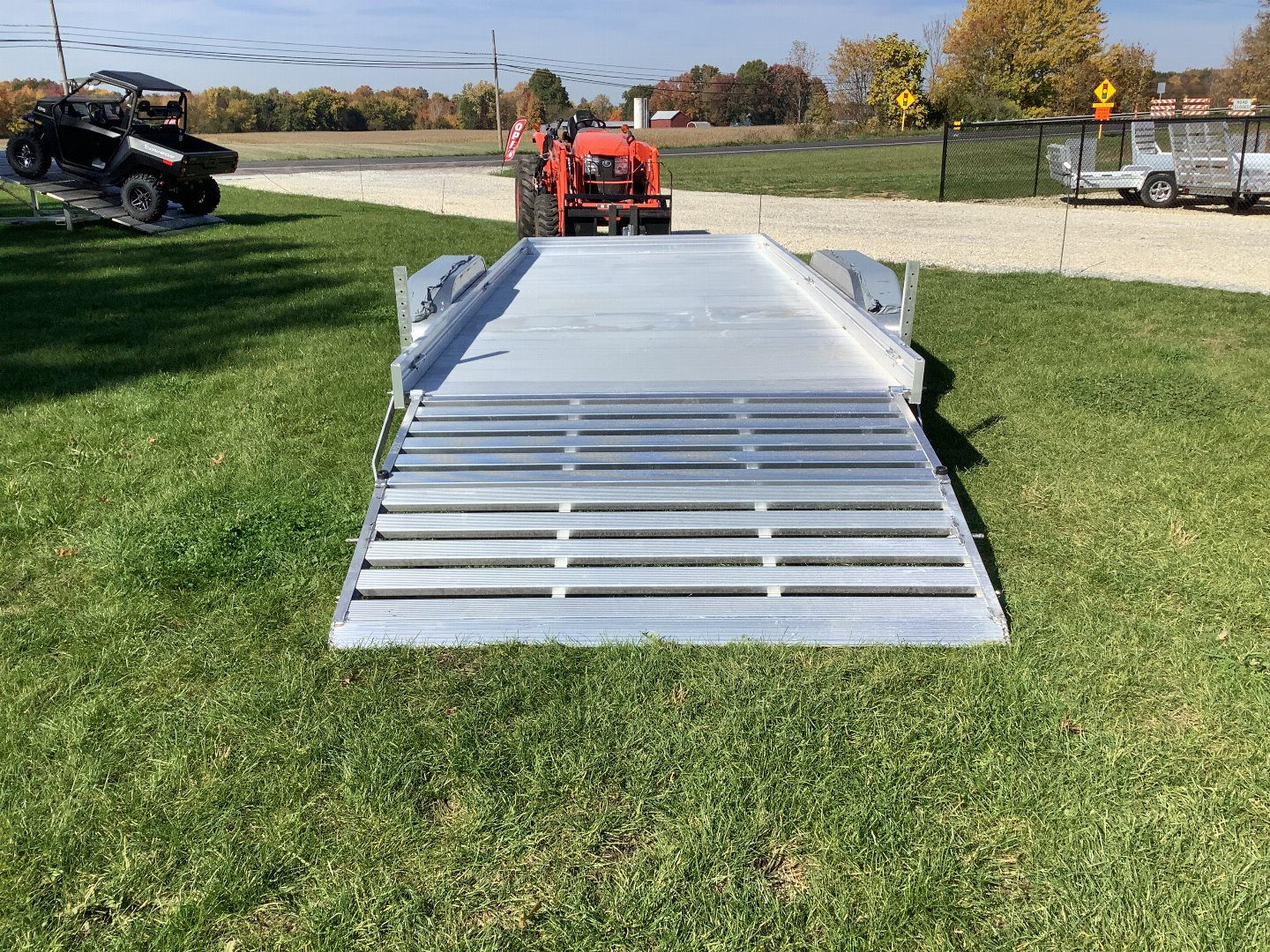 New 2025 Aluma 7818TA-ESA-BT Utility Trailer