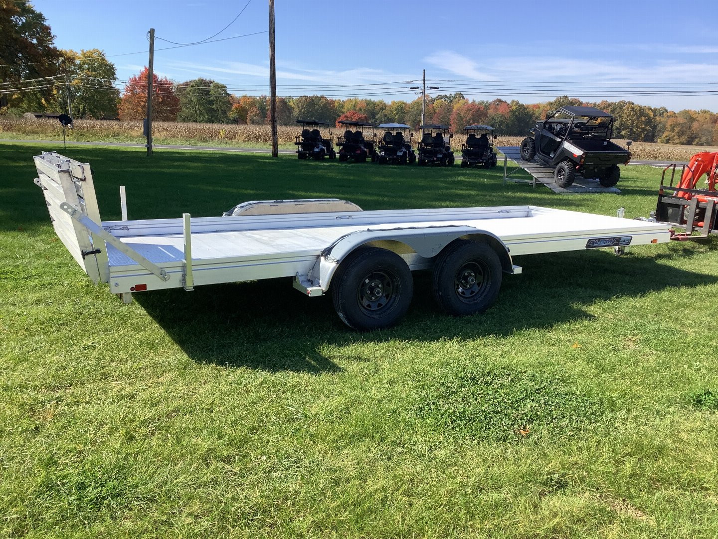 New 2025 Aluma 7818TA-ESA-BT Utility Trailer