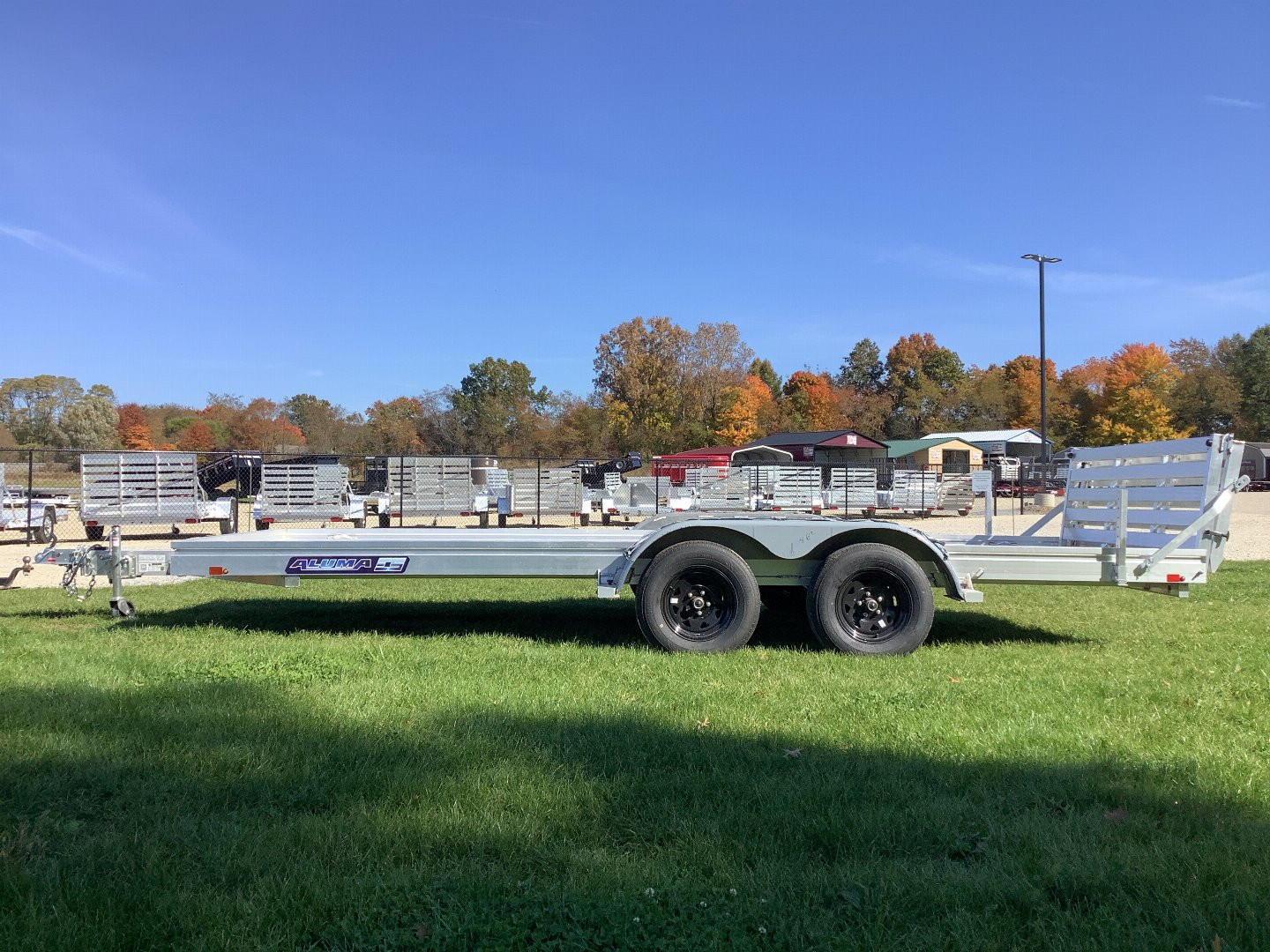 New 2025 Aluma 7818TA-ESA-BT Utility Trailer