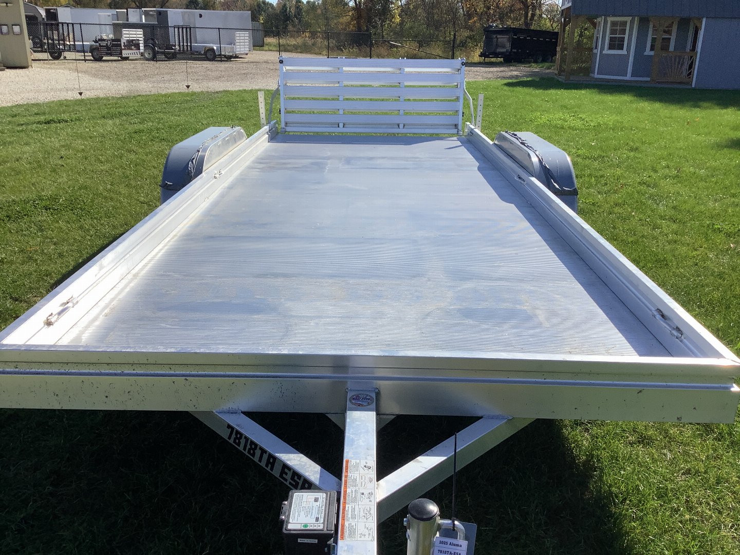 New 2025 Aluma 7818TA-ESA-BT Utility Trailer