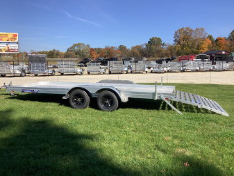New 2025 Aluma 7818TA-ESA-BT Utility Trailer
