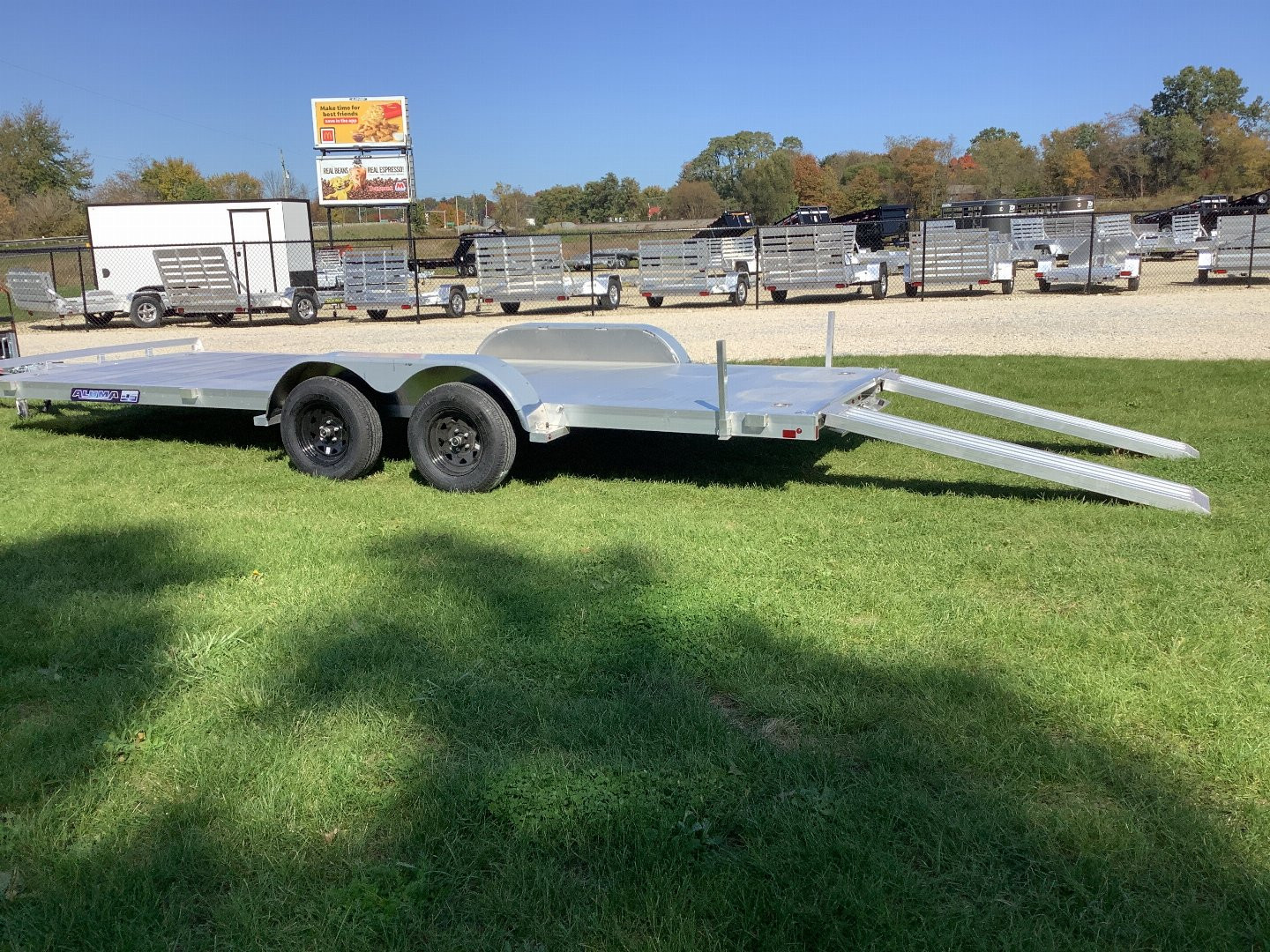 New 2025 Aluma 8220TA-ESA-R Equipment Trailer