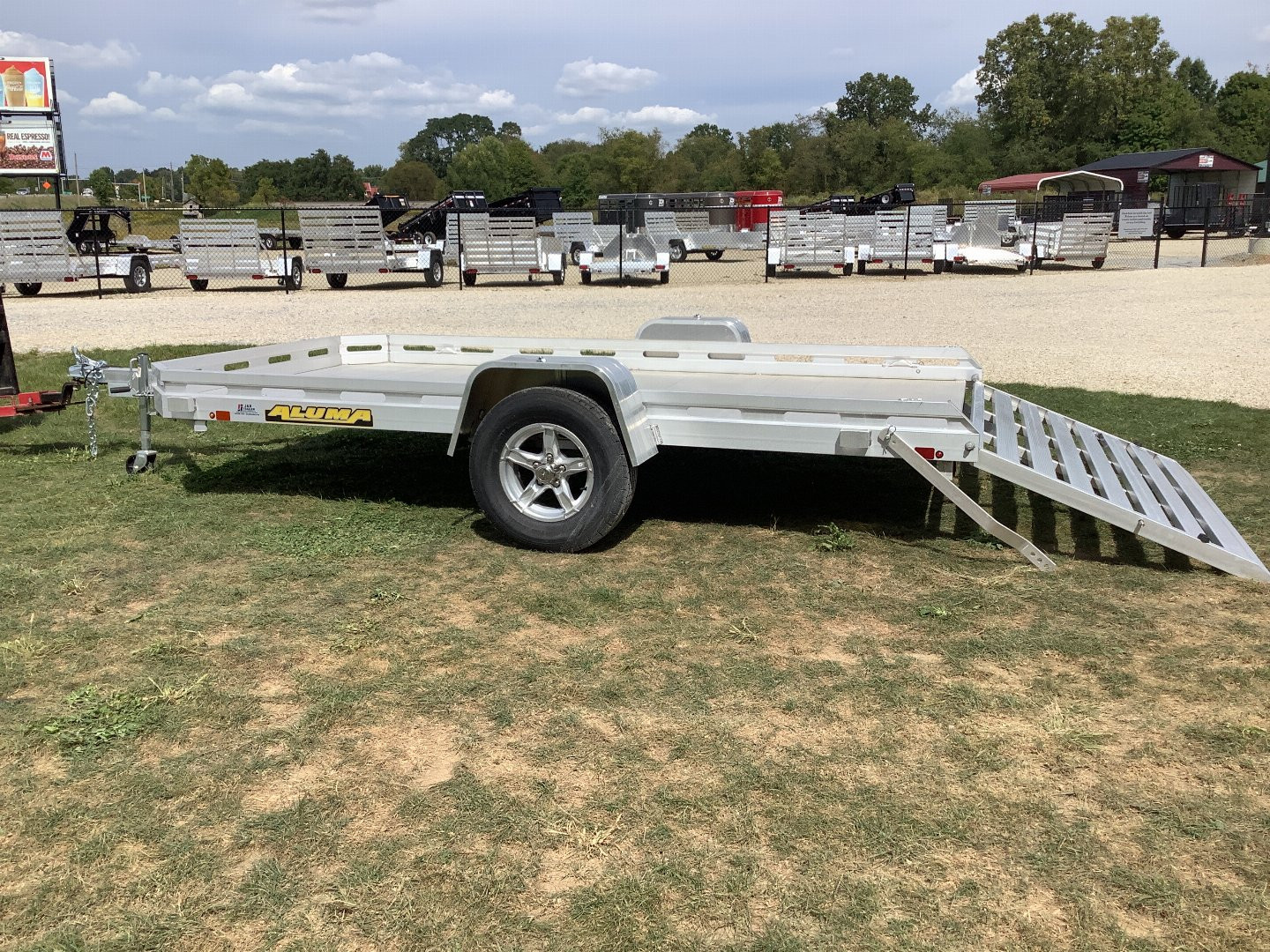 New 2025 ALUMA 7712H-S-TG Utility Trailer