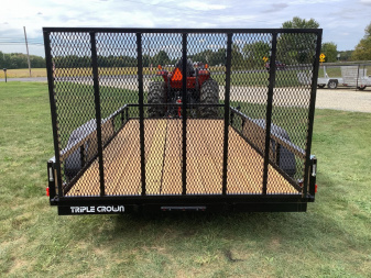 New 2025 Triple Crown Trailers 6X14TA Utility Trailer
