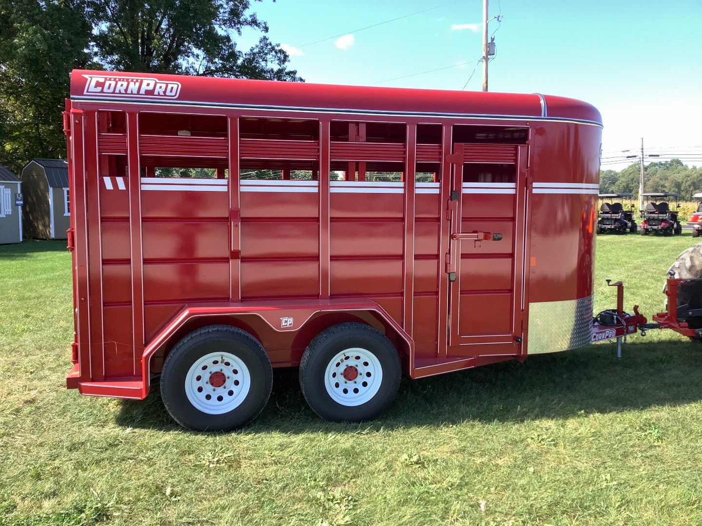 New 2024 CornPro 14' Stock / Stock Combo Trailer