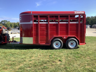 New 2024 CornPro 14' Stock / Stock Combo Trailer