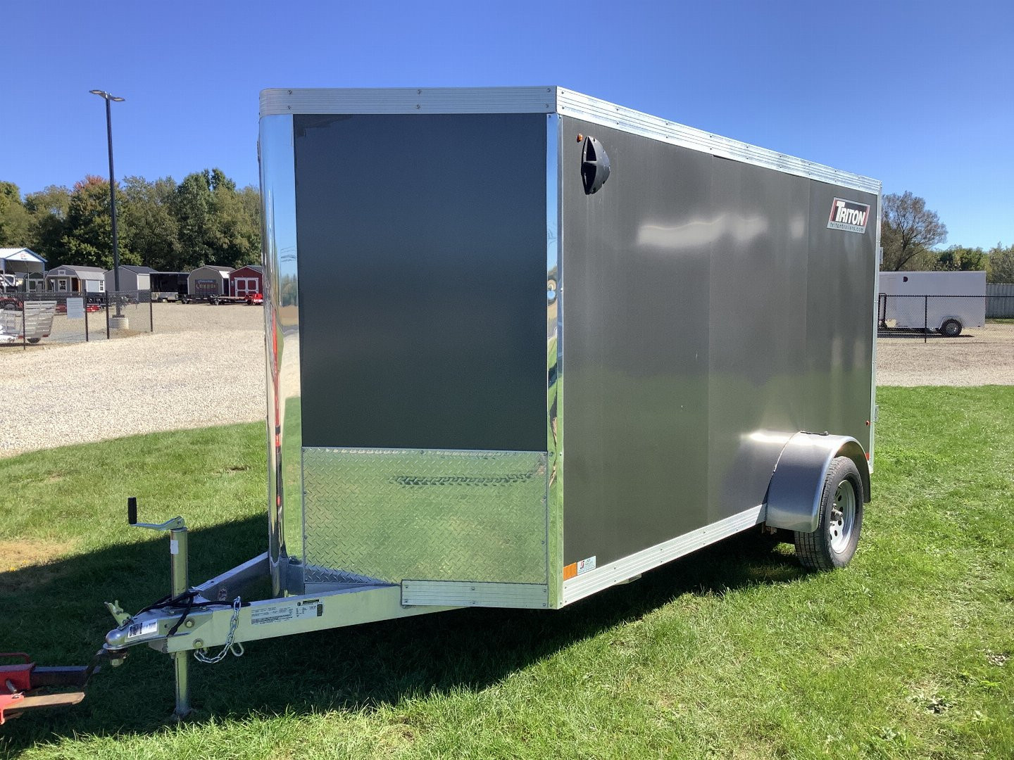 Used 2023 Triton Trailers 6X12SA Cargo / Enclosed Trailer Barn Doors