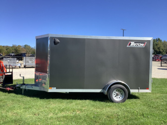 Used 2023 Triton Trailers 6X12SA Cargo / Enclosed Trailer Barn Doors