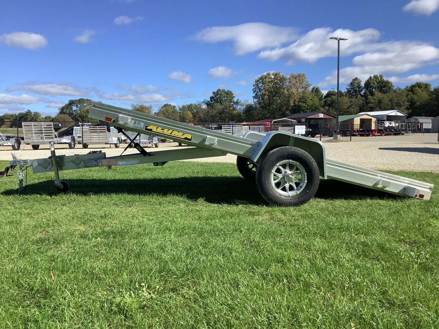 New 2024 Aluma 6812H-TILT Utility Trailer