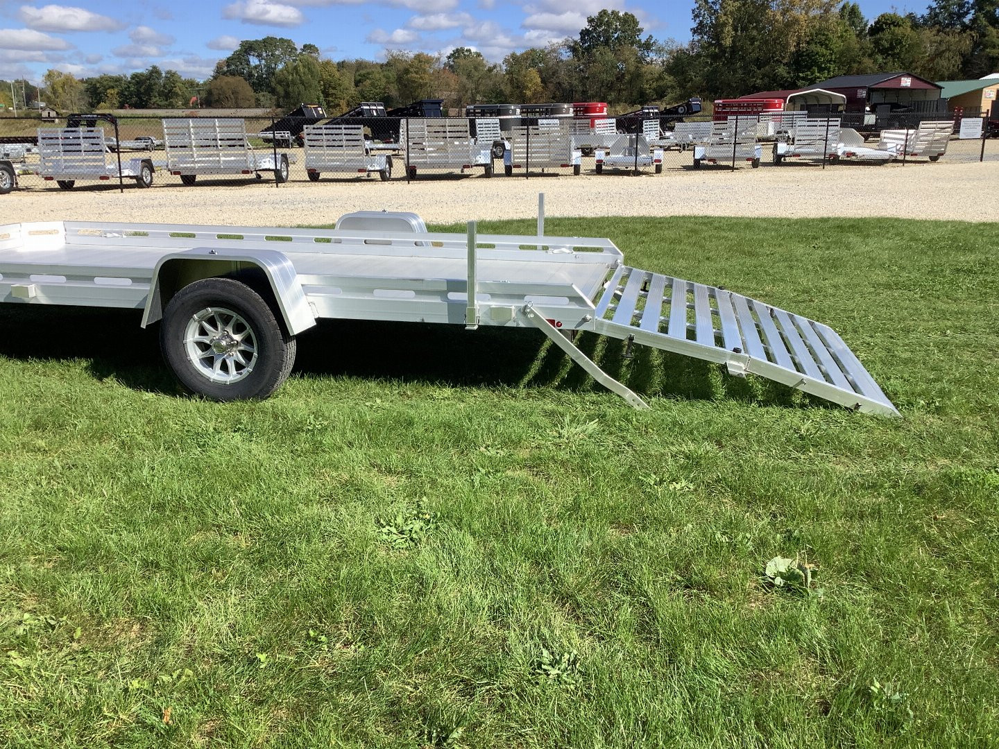 New 2024 Aluma 7814S-BT Utility Trailer