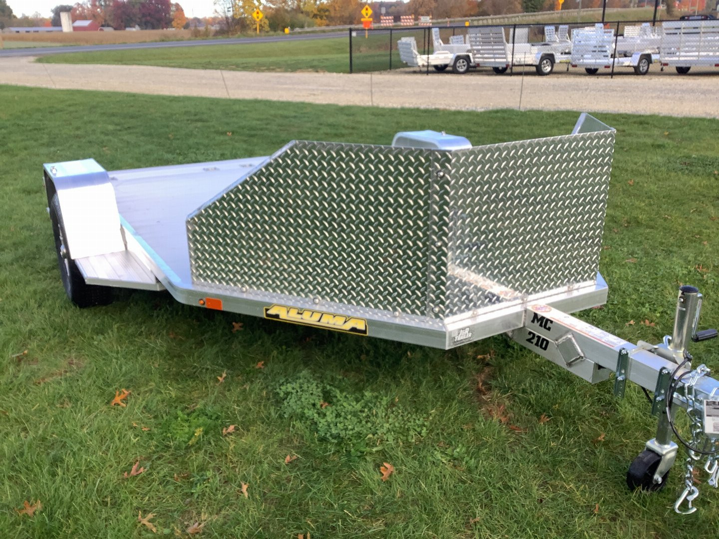 New 2025 ALUMA MC210 Motorcycle Utility Trailer