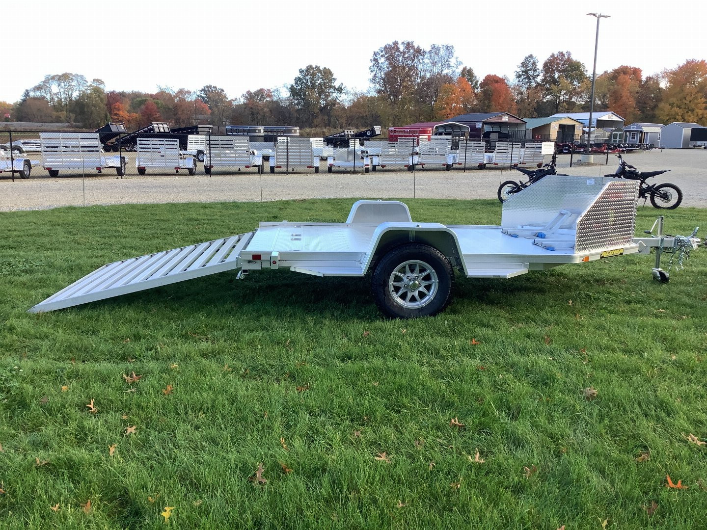 New 2025 ALUMA MC210 Motorcycle Utility Trailer