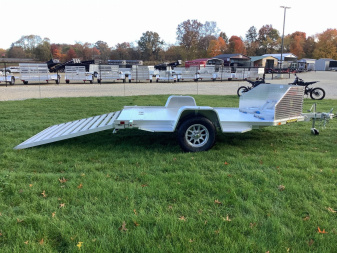 New 2025 ALUMA MC210 Motorcycle Utility Trailer