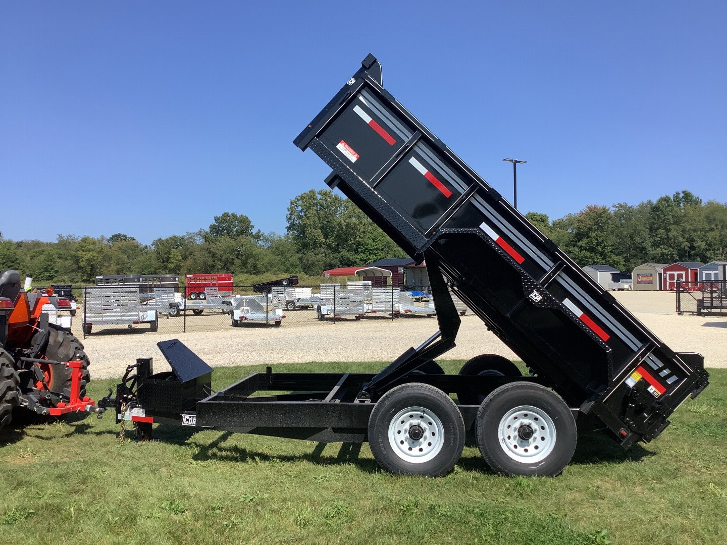 New 2024 CornPro 81"X12' 14K GVWR Dump Trailer