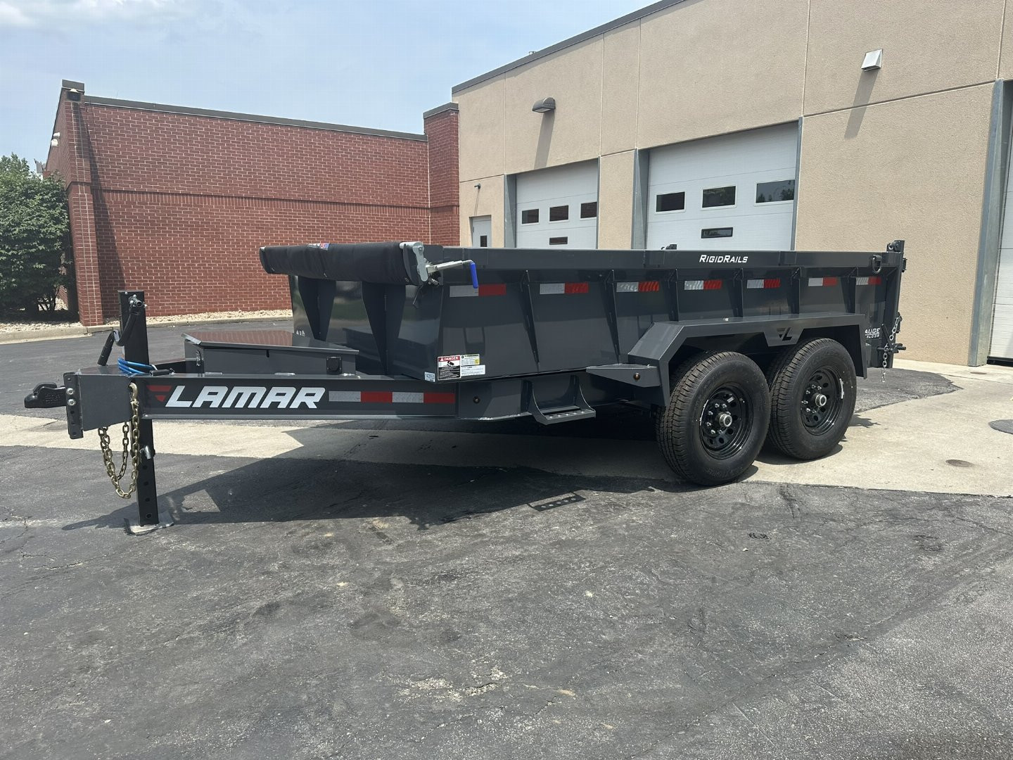 New 2025 Lamar Trailers 83"X12' DL-14K Low-Pro Dump Trailer