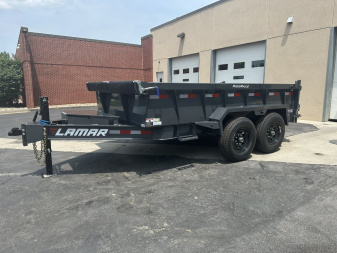 New 2025 Lamar Trailers 83"X12' DL-14K Low-Pro Dump Trailer