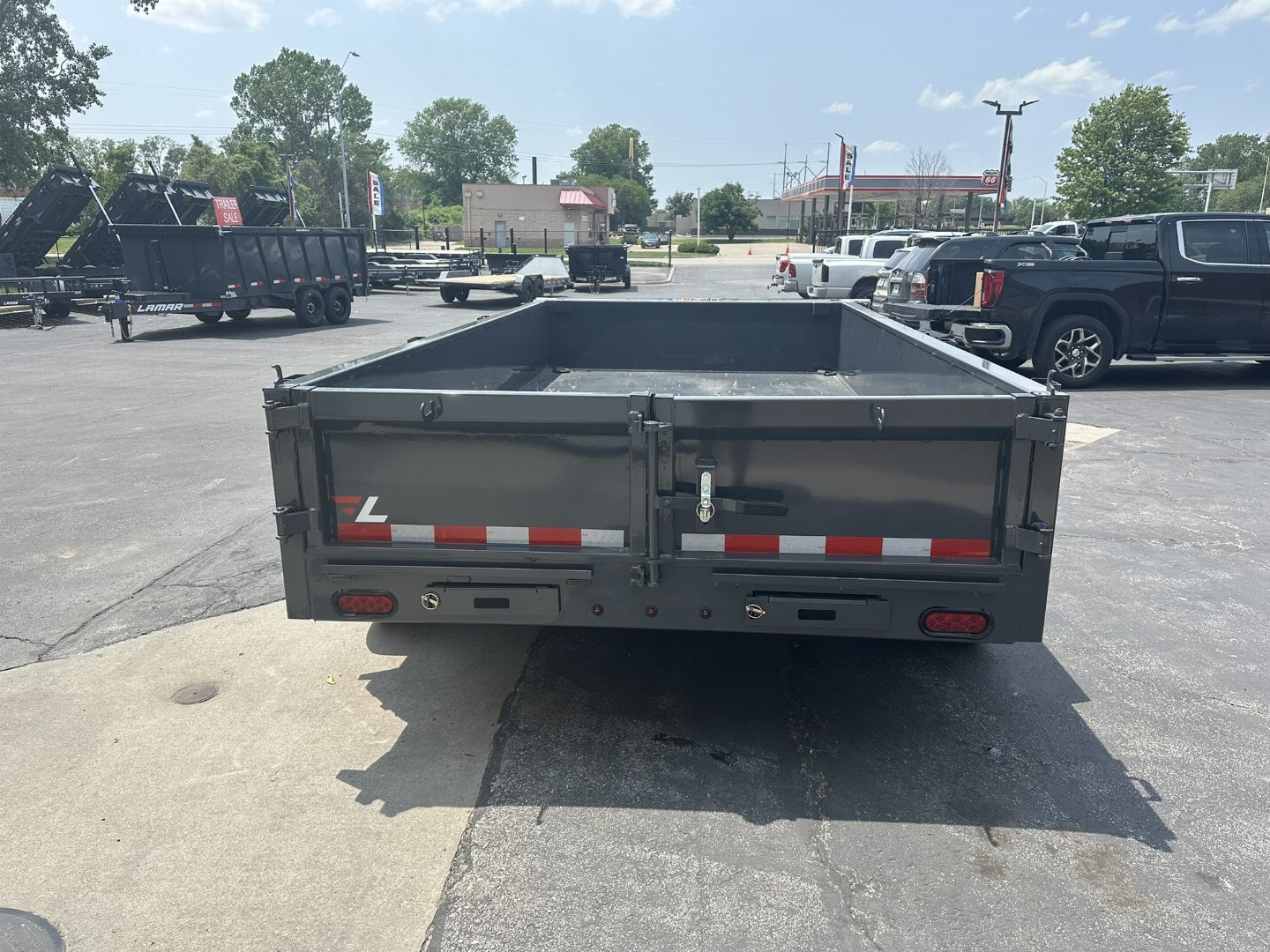 New 2025 Lamar Trailers 77" X 12' DM - 10K Medium Dump Trailer