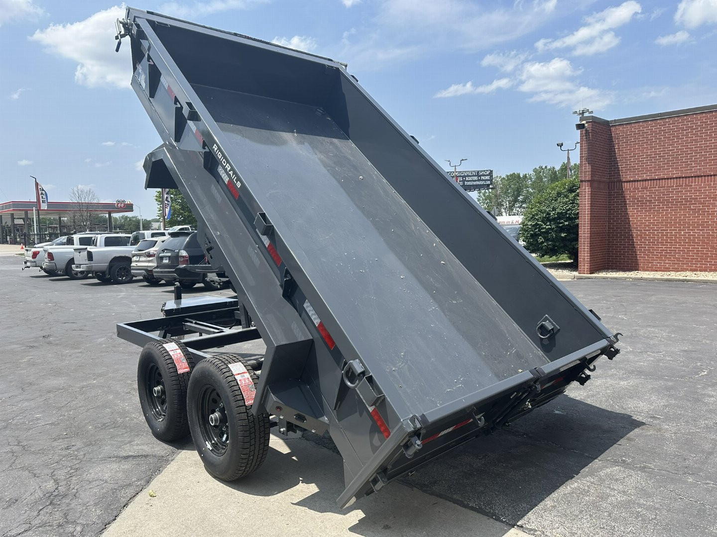 New 2025 Lamar Trailers 77" X 12' DM - 10K Medium Dump Trailer