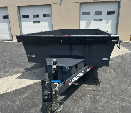New 2025 Lamar Trailers 77" X 12' DM - 10K Medium Dump Trailer