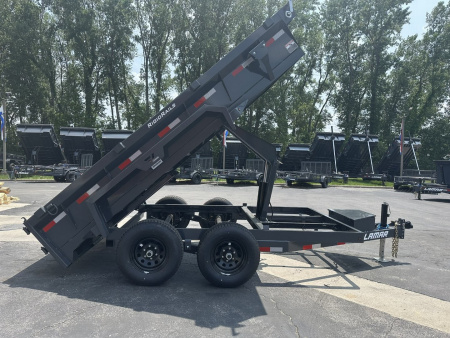 New 2025 Lamar Trailers 77" X 12' DM - 10K Medium Dump Trailer