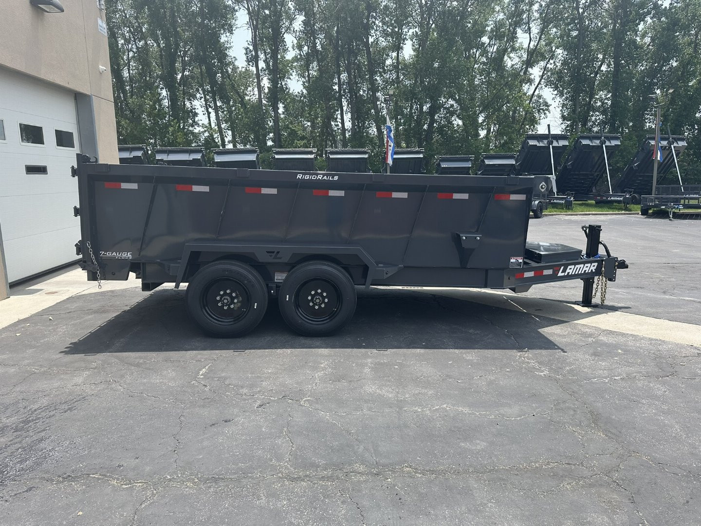 New 2025 Lamar 83" X 14' DT - 14K TELESCOPIC DUMP TRAILER