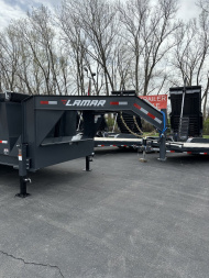 New 2025 Lamar Trailers 83" X 14' DT - 14K Gooseneck Telescopic Dump Trailer