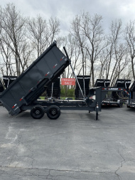 New 2025 Lamar Trailers 83" X 14' DT - 14K Gooseneck Telescopic Dump Trailer