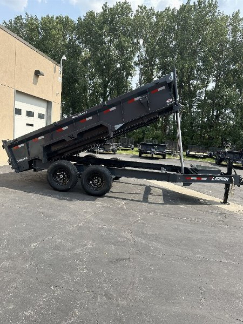 New 2025 Lamar Trailers 83" X 14' DT - 14K Telescopic Dump Trailer