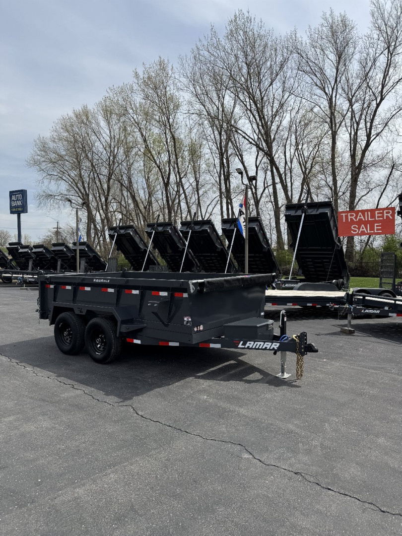 New 2025 Lamar Trailers 77" X 12' DM - 10K Medium Dump Trailer