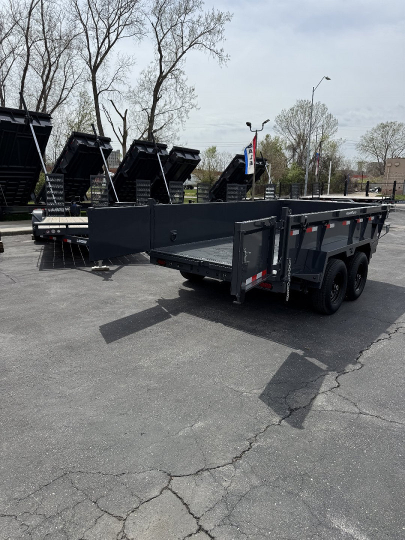 New 2025 Lamar Trailers 77" X 12' DM - 10K Medium Dump Trailer