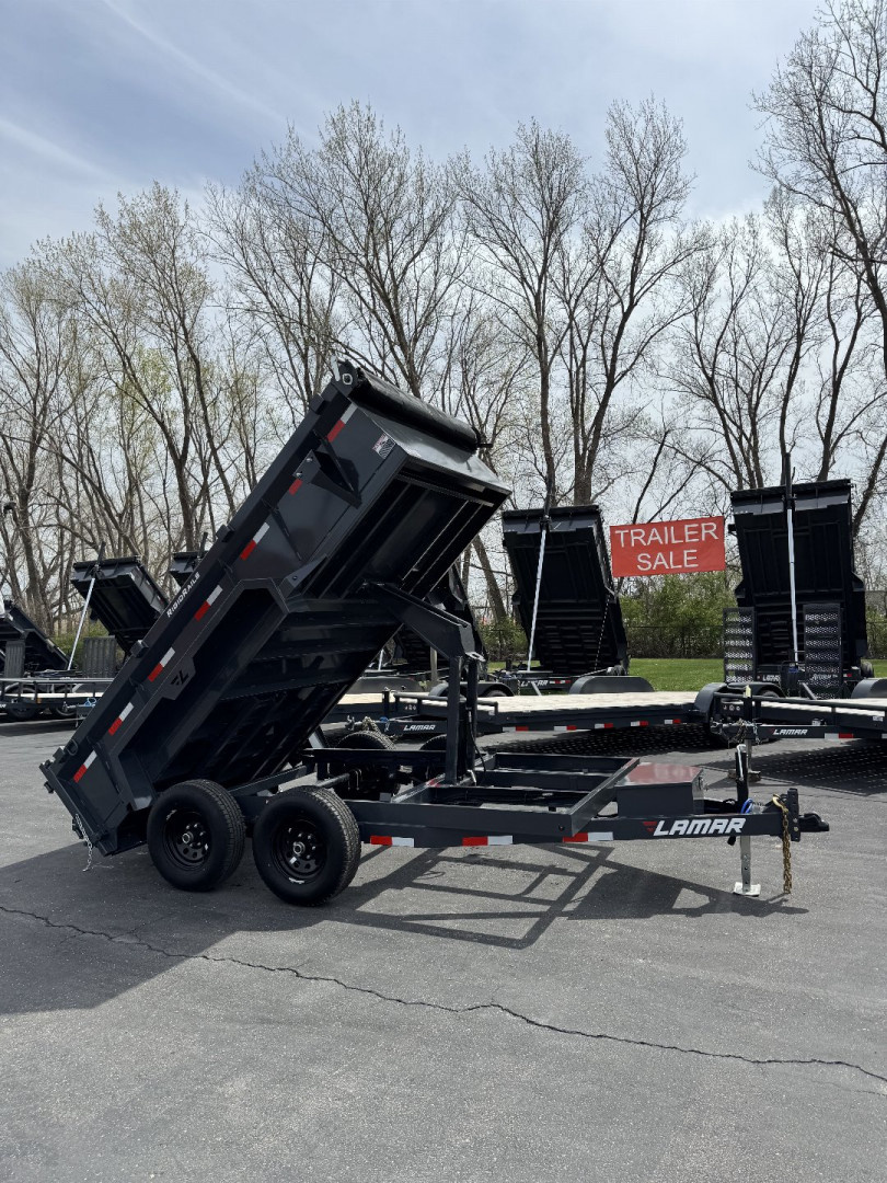 New 2025 Lamar Trailers 77" X 12' DM - 10K Medium Dump Trailer