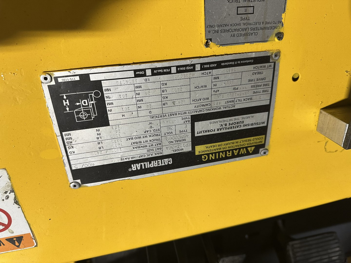 Used 1996 Caterpillar EP15T-36A Forklift