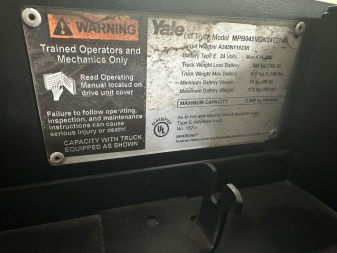 Used 2017 PALLET JACK YALE