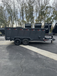 New 2025 Lamar Trailers 83  X 14' DT - 14K Telescopic Dump Trailer Heavy Duty